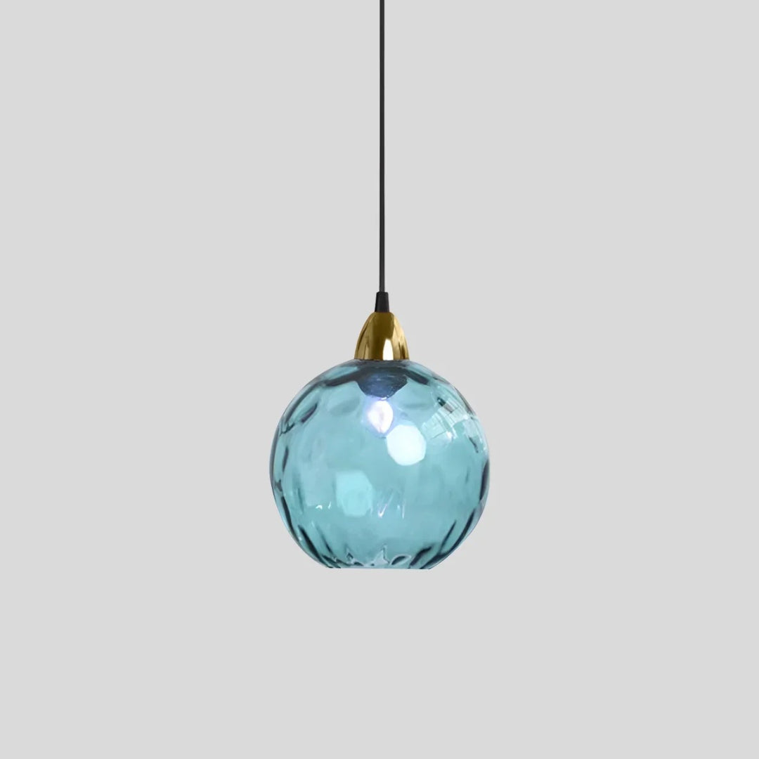 Hedendaagse Getextureerde Glazen Hanglamp