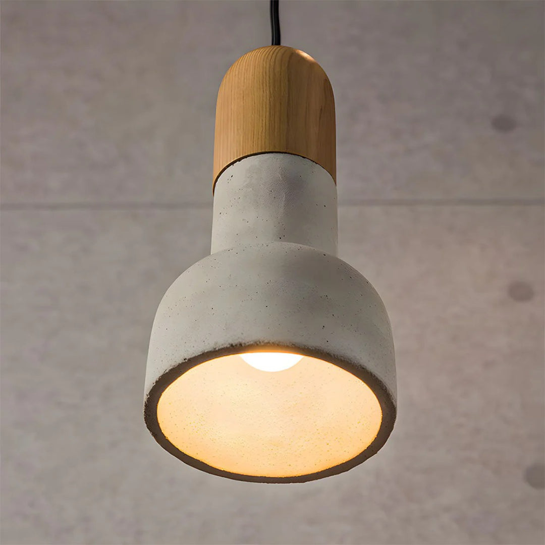 Industriële Houten Hanglamp