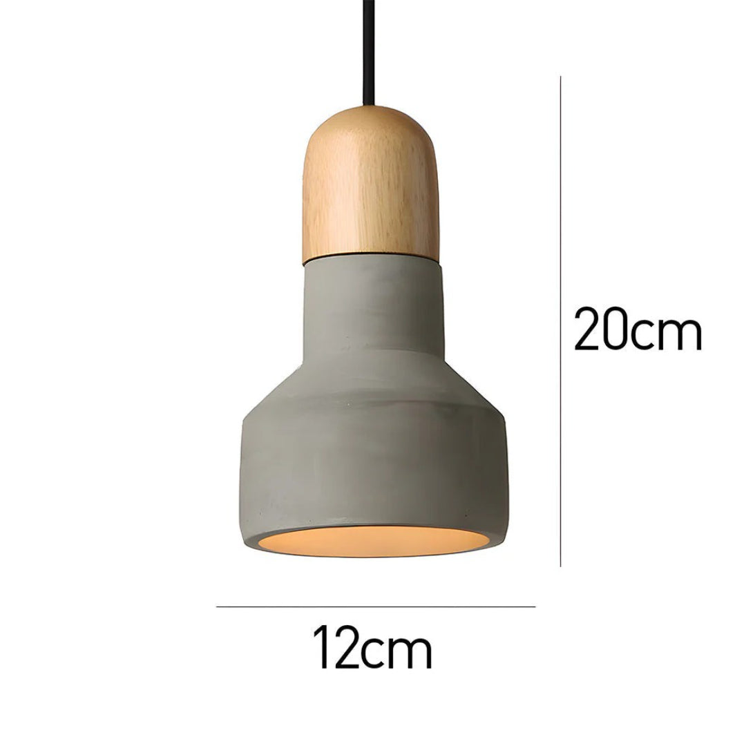 Industriële Houten Hanglamp