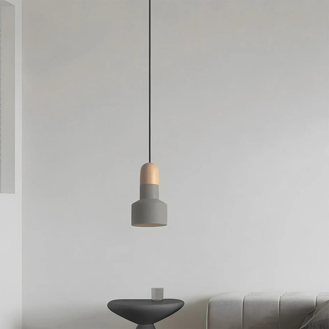 Industriële Houten Hanglamp