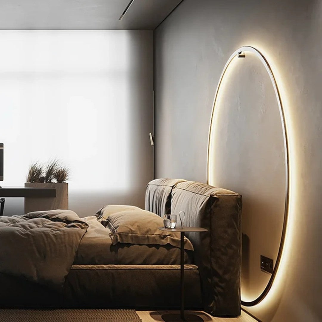Minimalistische Cirkelvormige LED Wandlamp