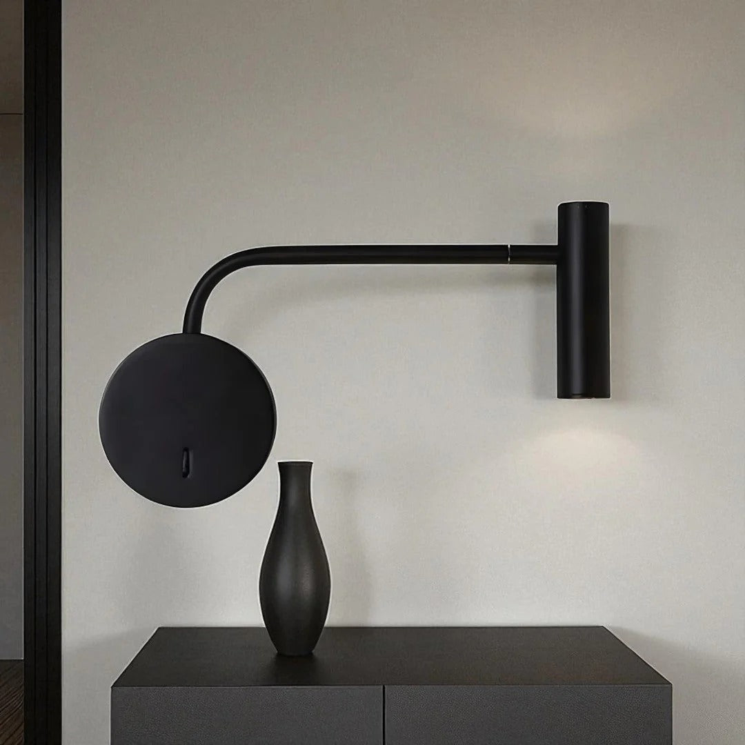 Moderne verstelbare metalen wandlamp