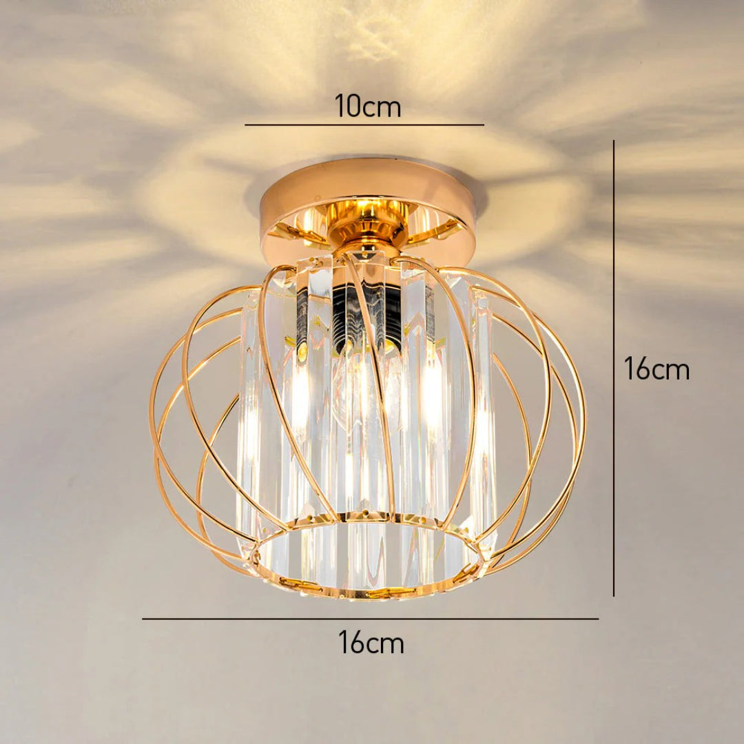 Vintage Kristallen Plafondlamp
