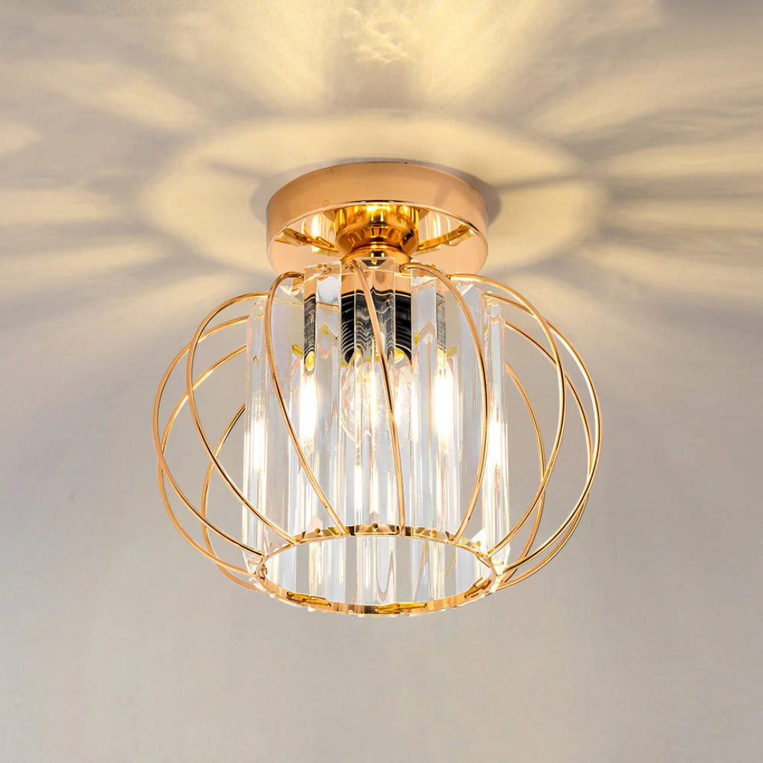 Vintage Kristallen Plafondlamp