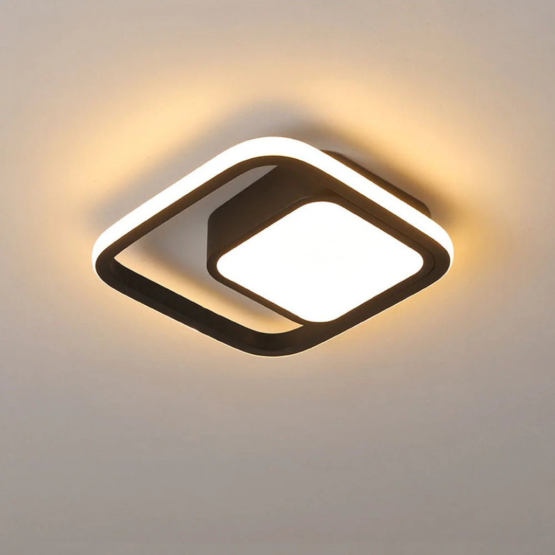 Hedendaagse Dubbele Ring Plafondlamp