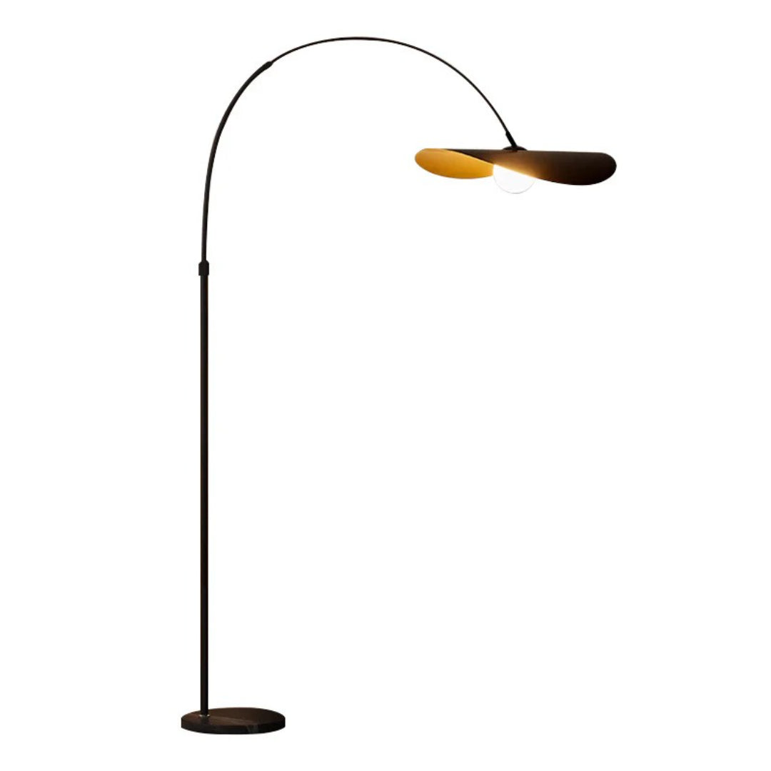 Wabi Sabi Gebogen Metalen Vloerlamp