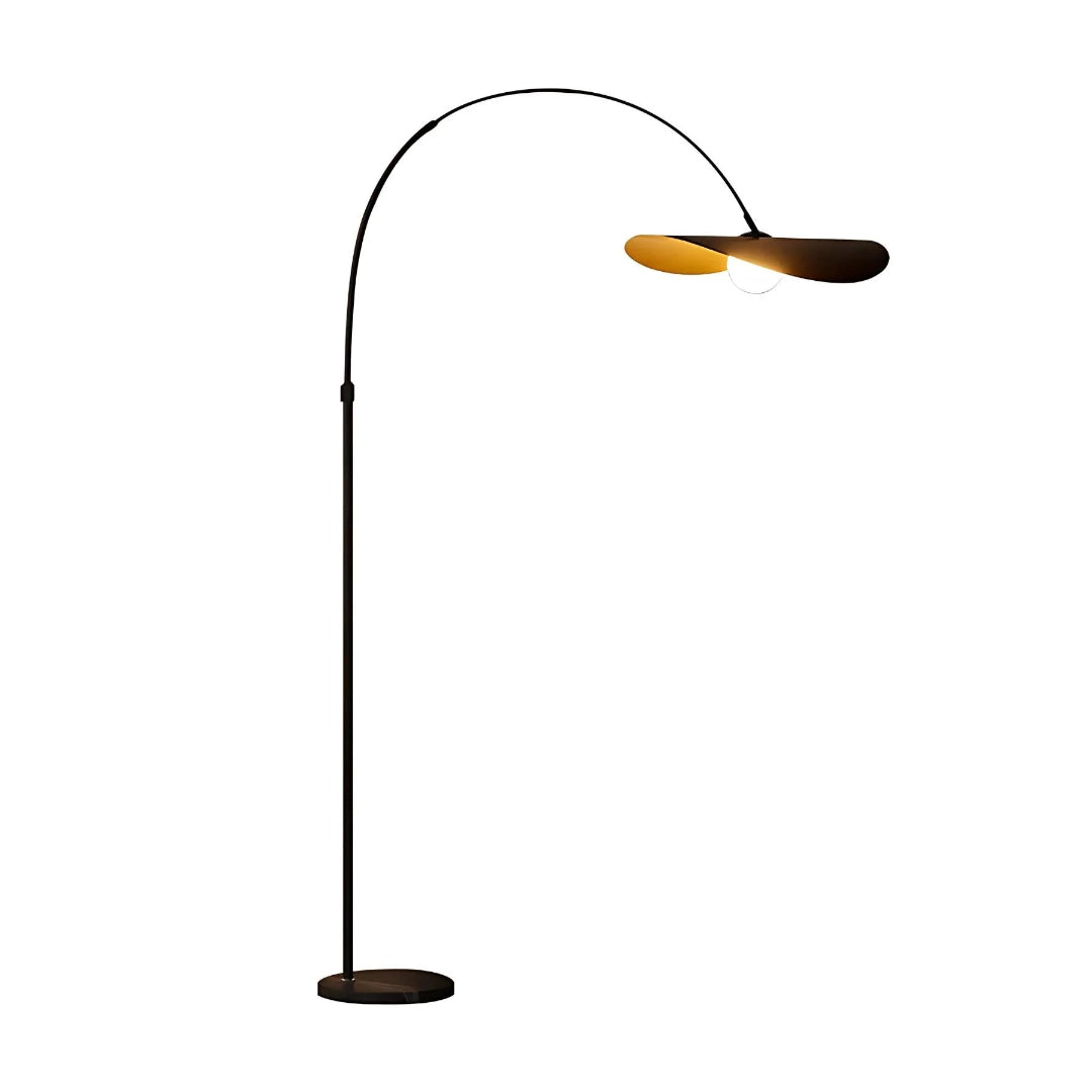 Wabi Sabi Gebogen Metalen Vloerlamp
