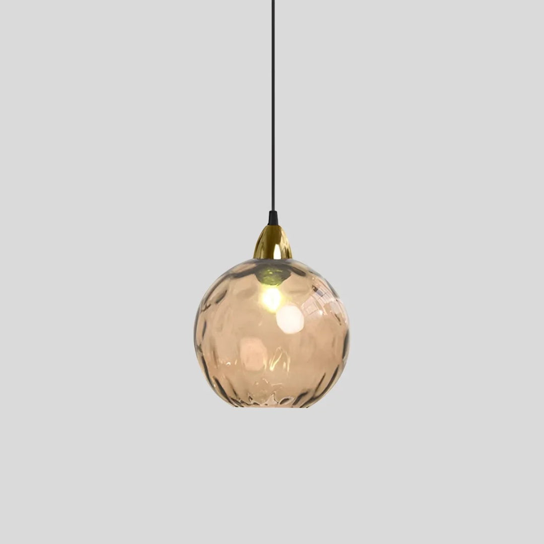 Hedendaagse Getextureerde Glazen Hanglamp