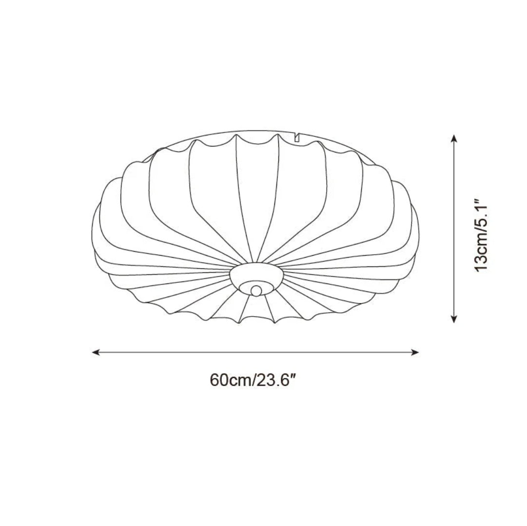 Japanse Stoffen Plafondlamp