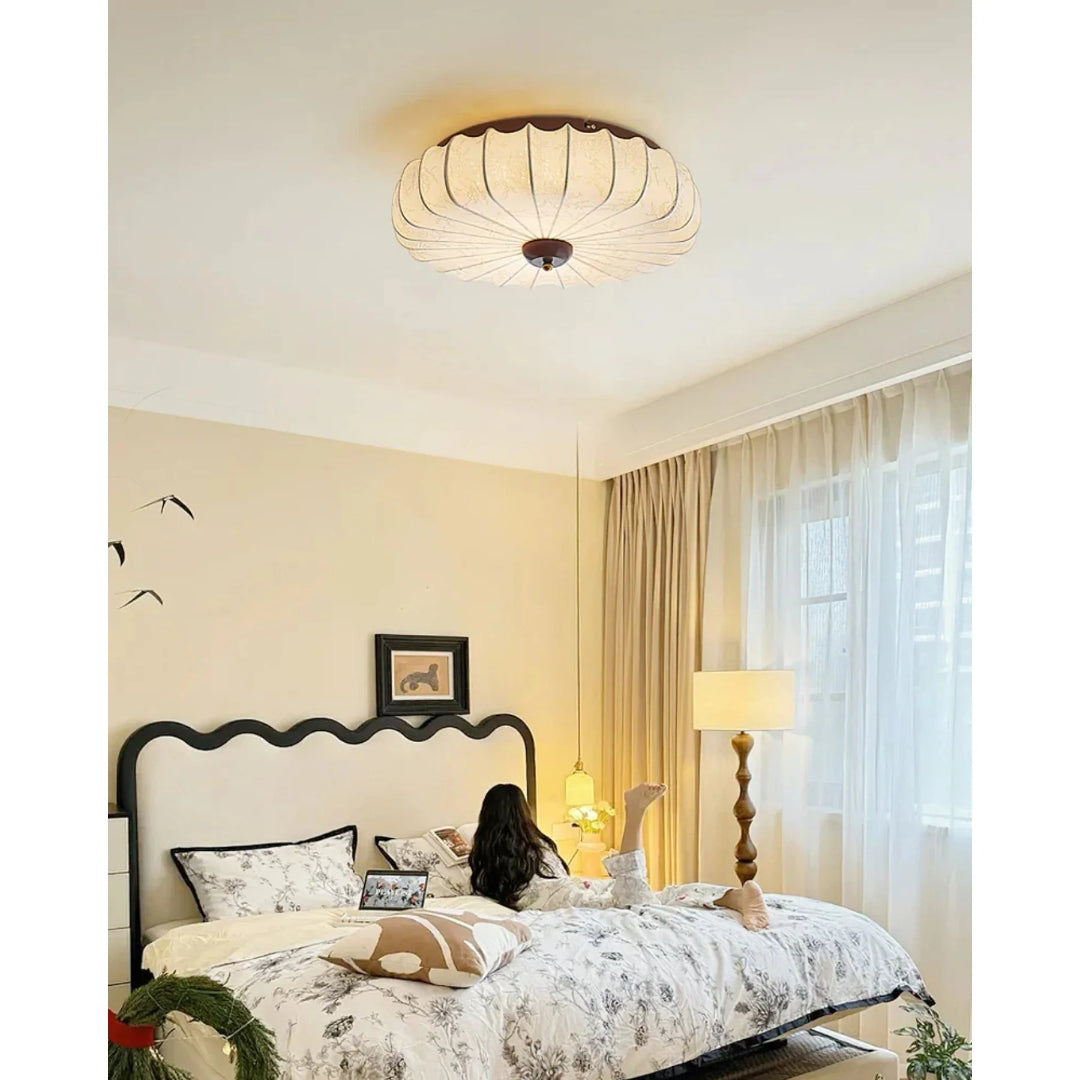 Japanse Stoffen Plafondlamp