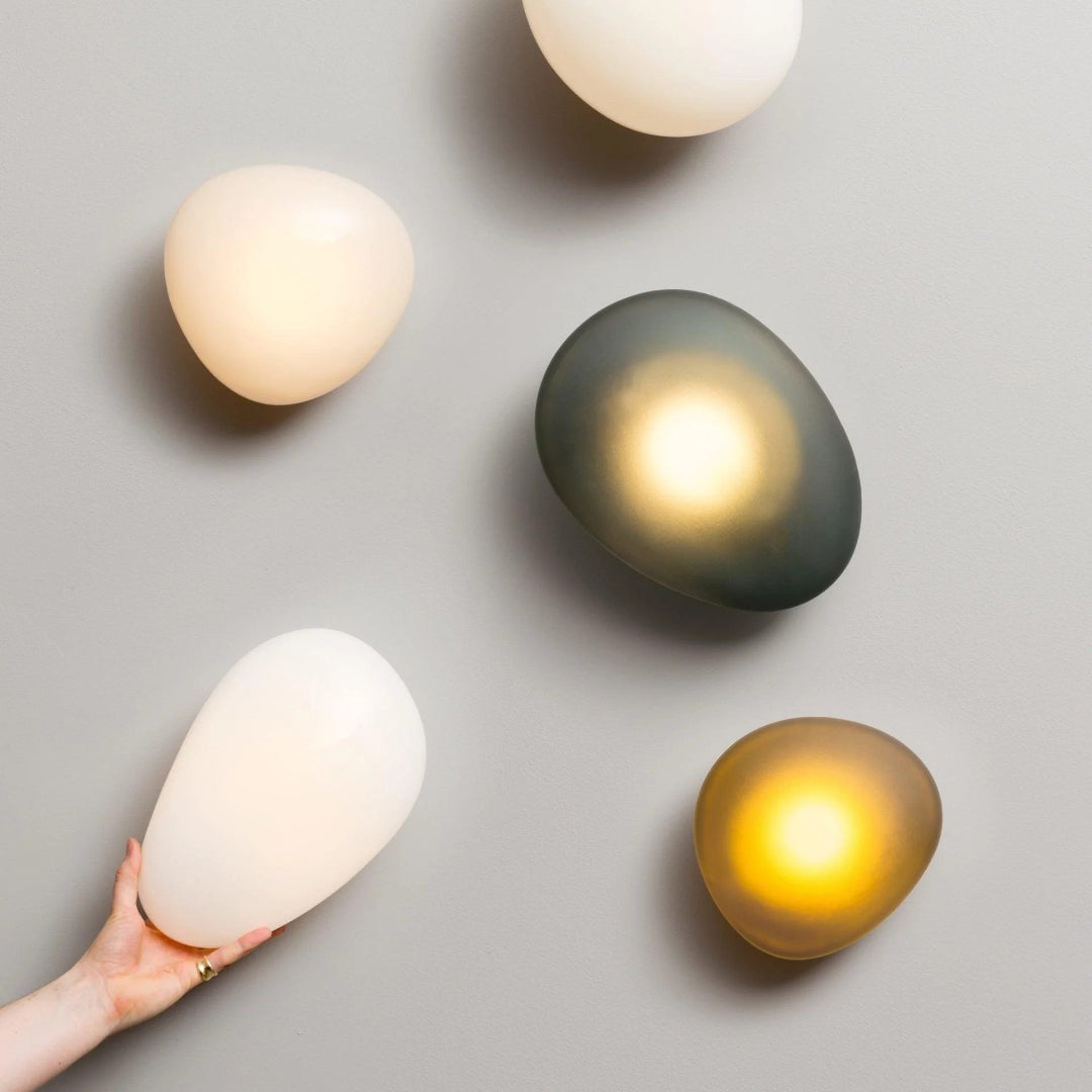 Ovale Glazen Wandlamp