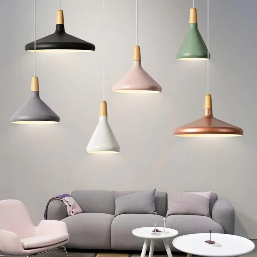 Scandinavische Houten Hanglamp