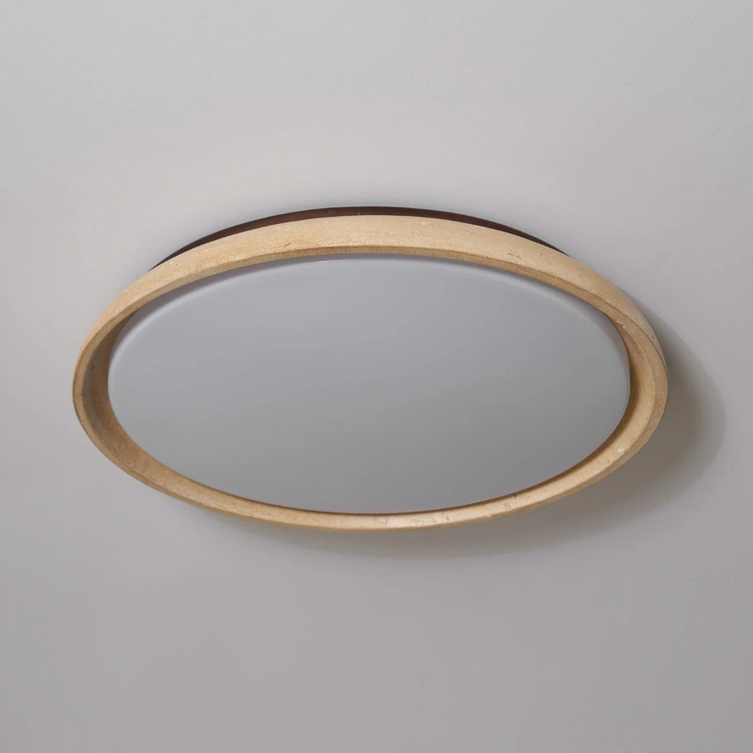 Ronde stenen plafondlamp