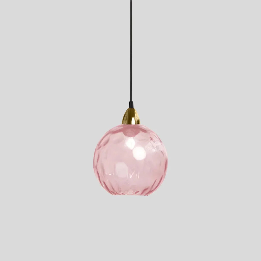 Hedendaagse Getextureerde Glazen Hanglamp