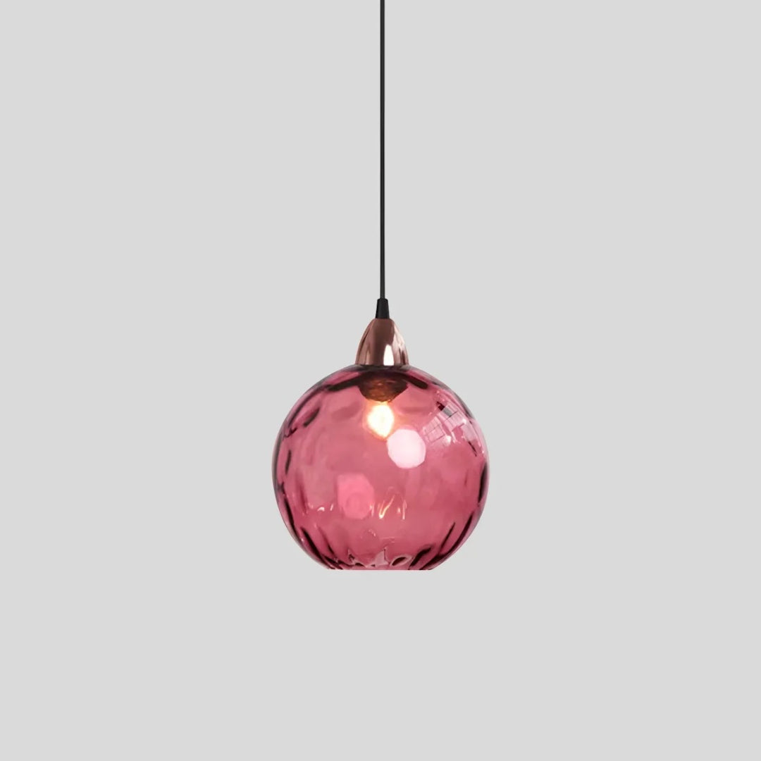 Hedendaagse Getextureerde Glazen Hanglamp