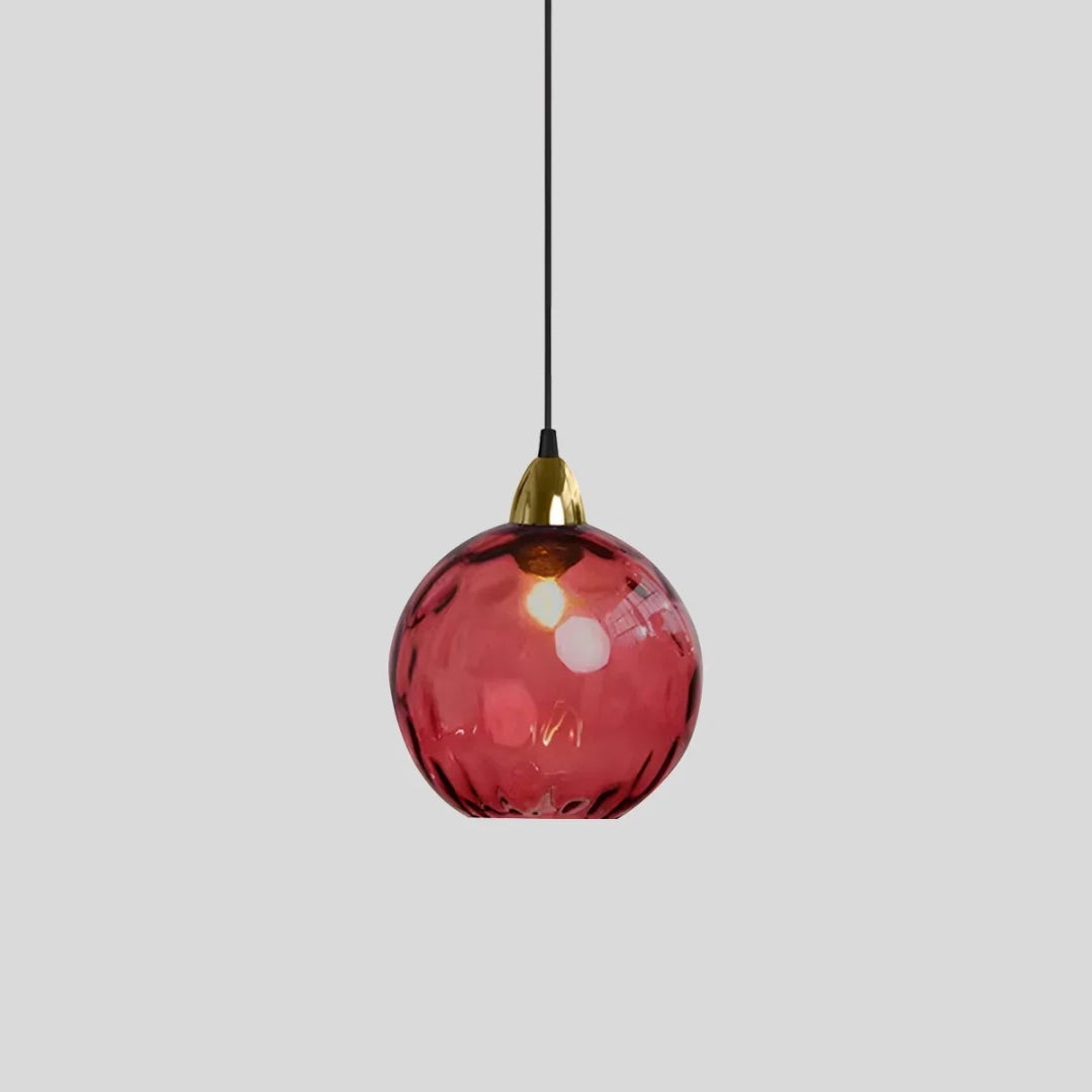 Hedendaagse Getextureerde Glazen Hanglamp