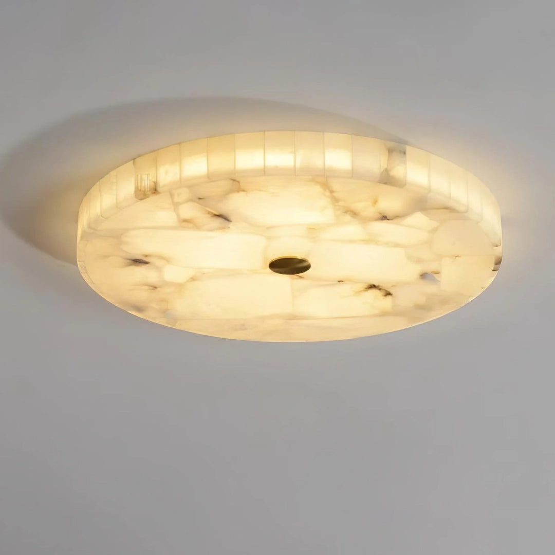 Minimalistische Marmeren Ronde Plafondlamp