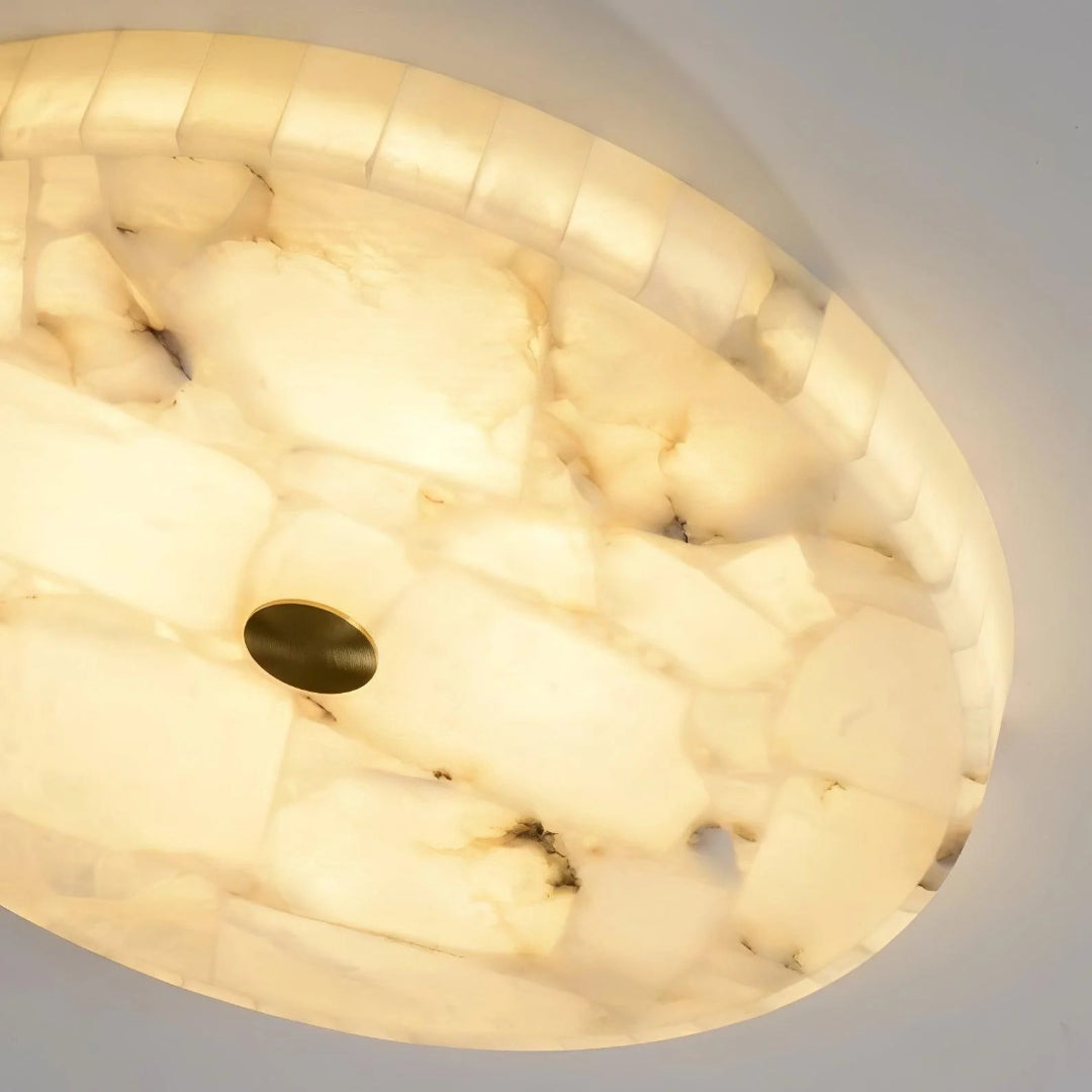 Minimalistische Marmeren Ronde Plafondlamp