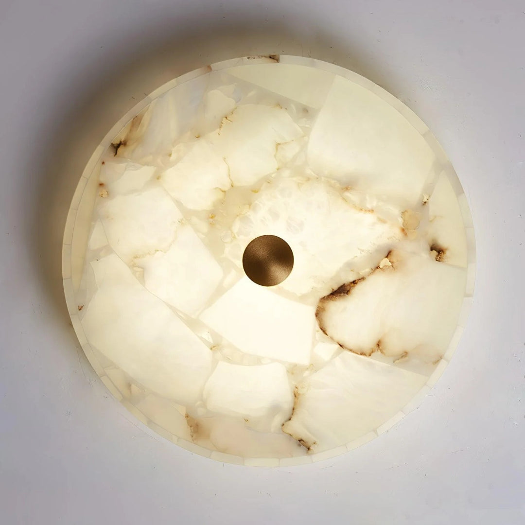Minimalistische Marmeren Ronde Plafondlamp