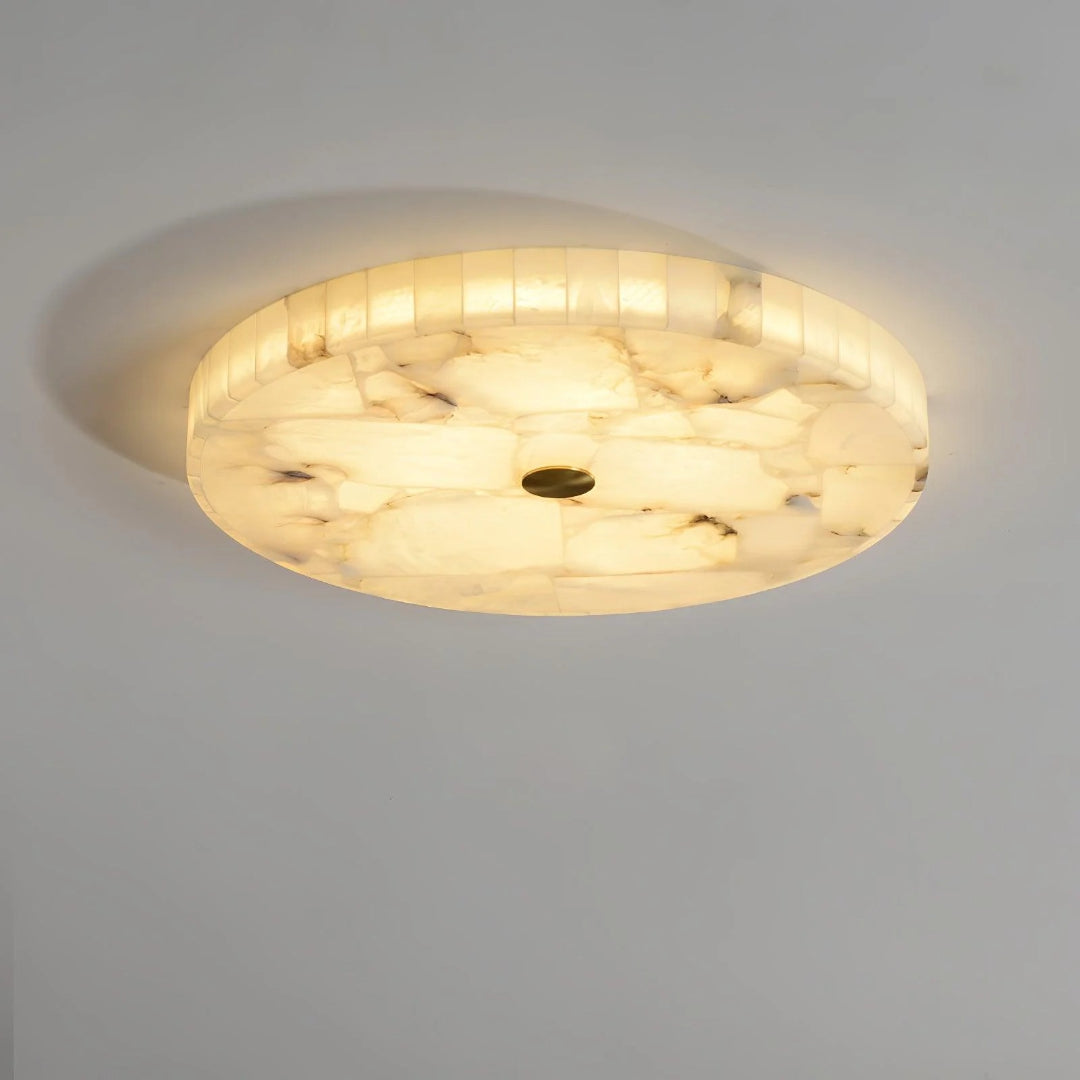 Minimalistische Marmeren Ronde Plafondlamp