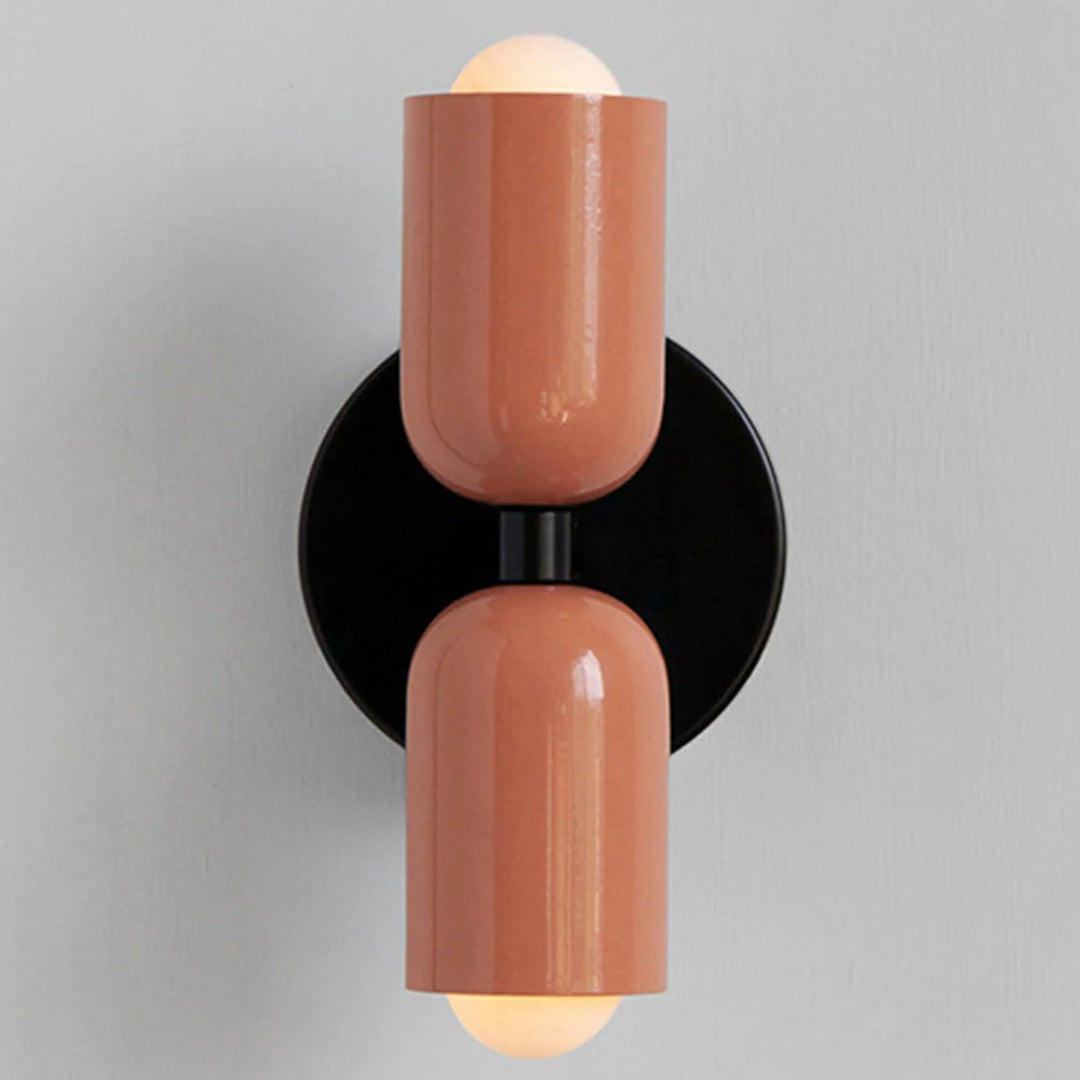 Hedendaagse metalen glazen wandlamp