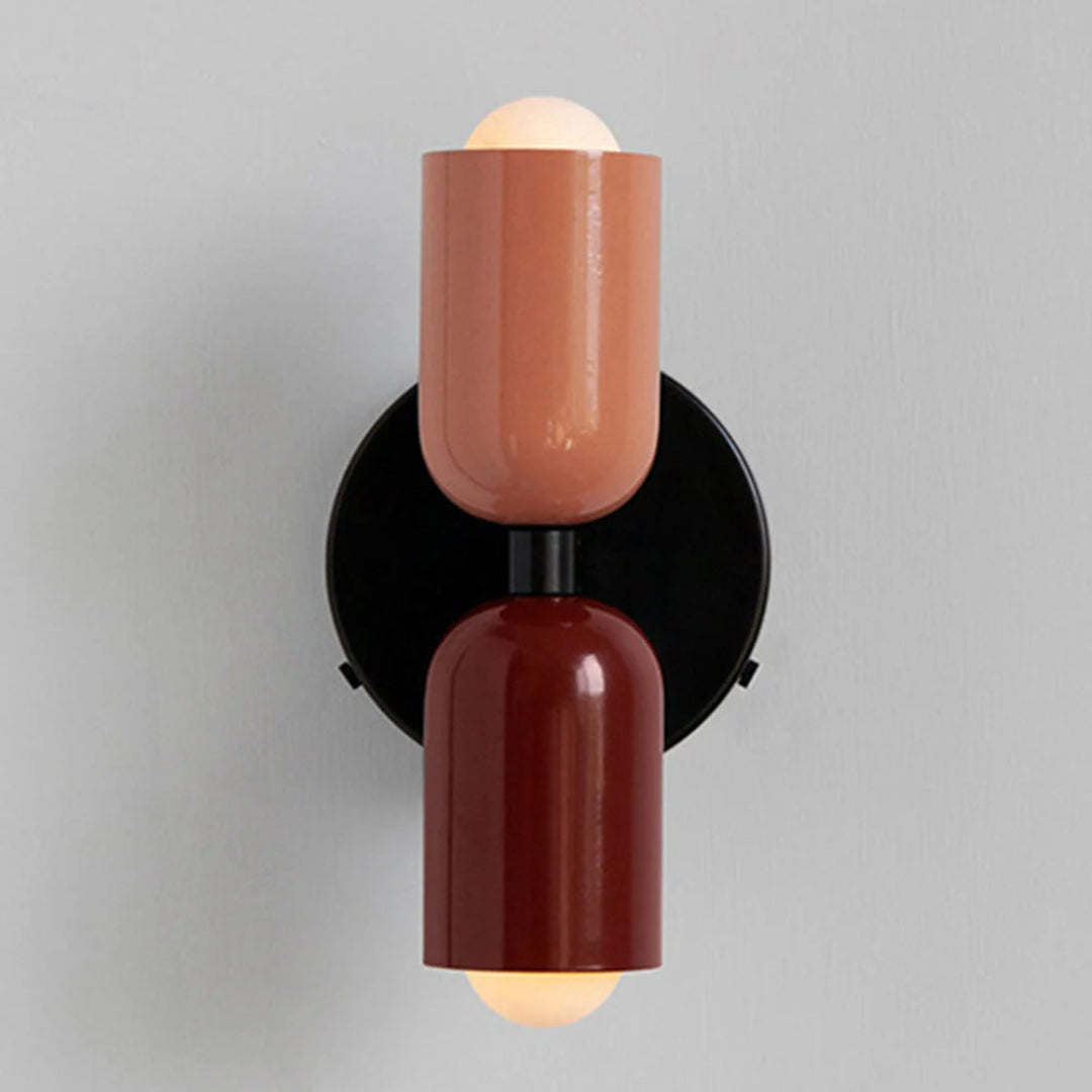 Hedendaagse metalen glazen wandlamp