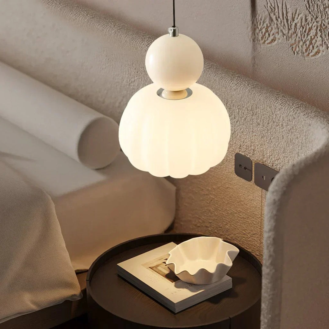 Ronde glazen bol hanglamp