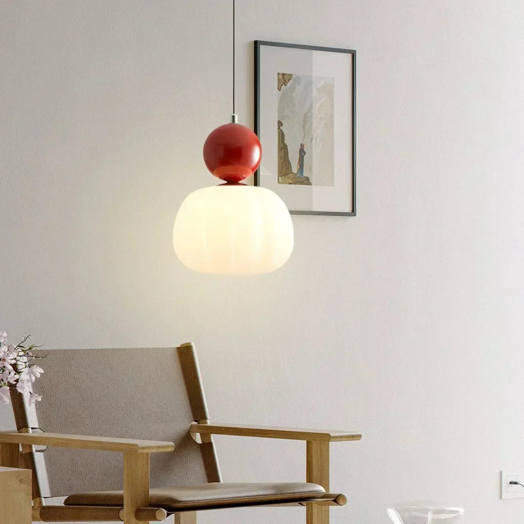 Ronde glazen bol hanglamp