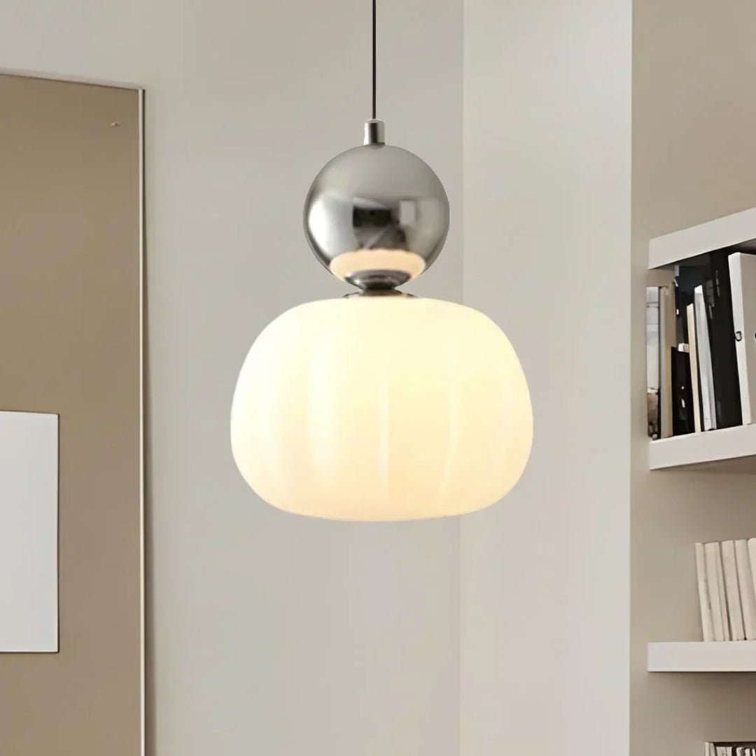 Ronde glazen bol hanglamp
