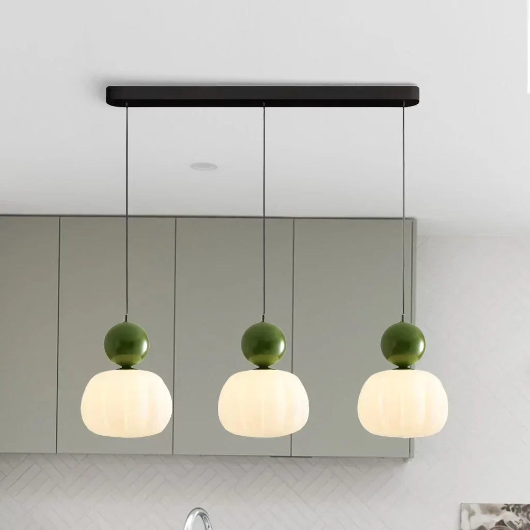 Ronde glazen bol hanglamp