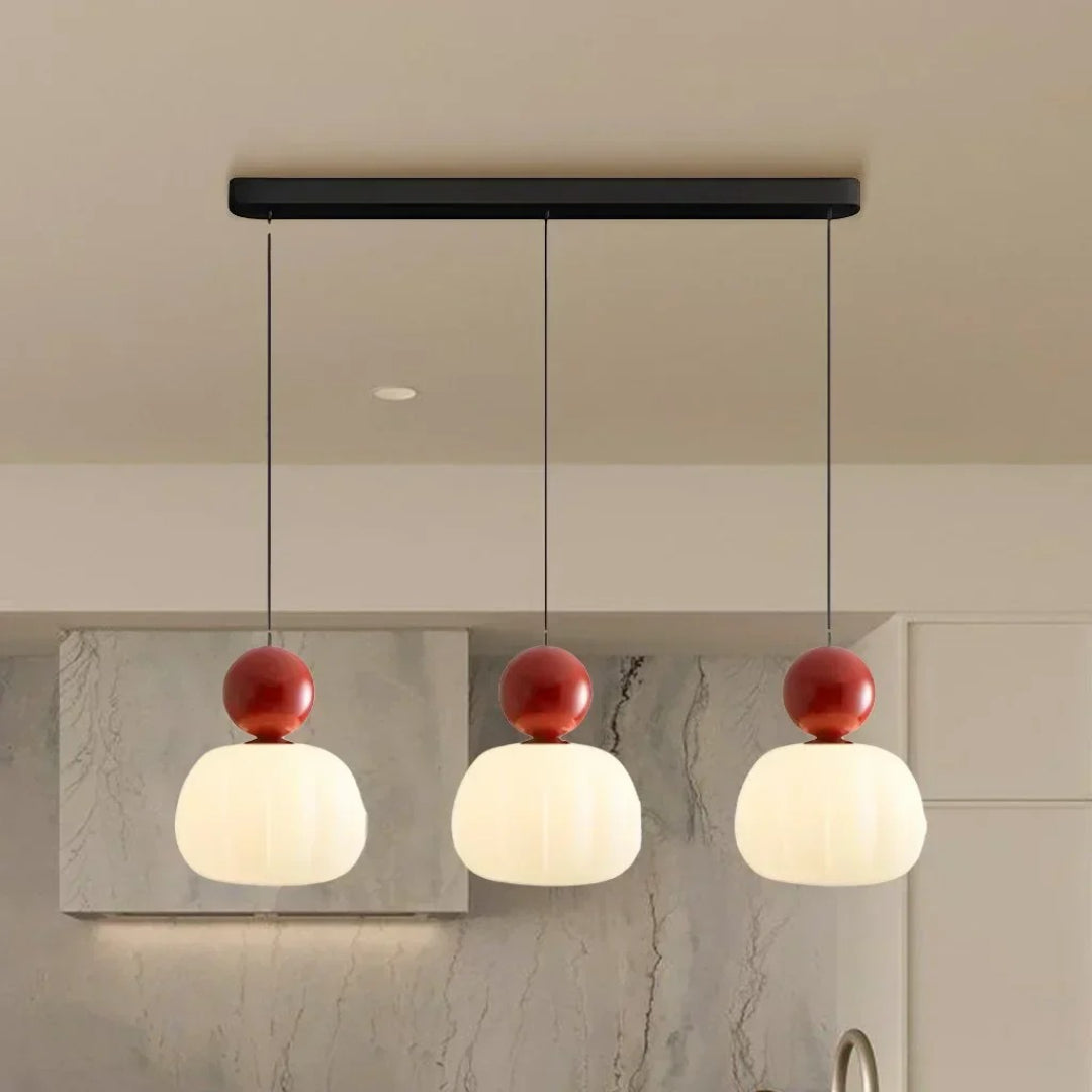 Ronde glazen bol hanglamp