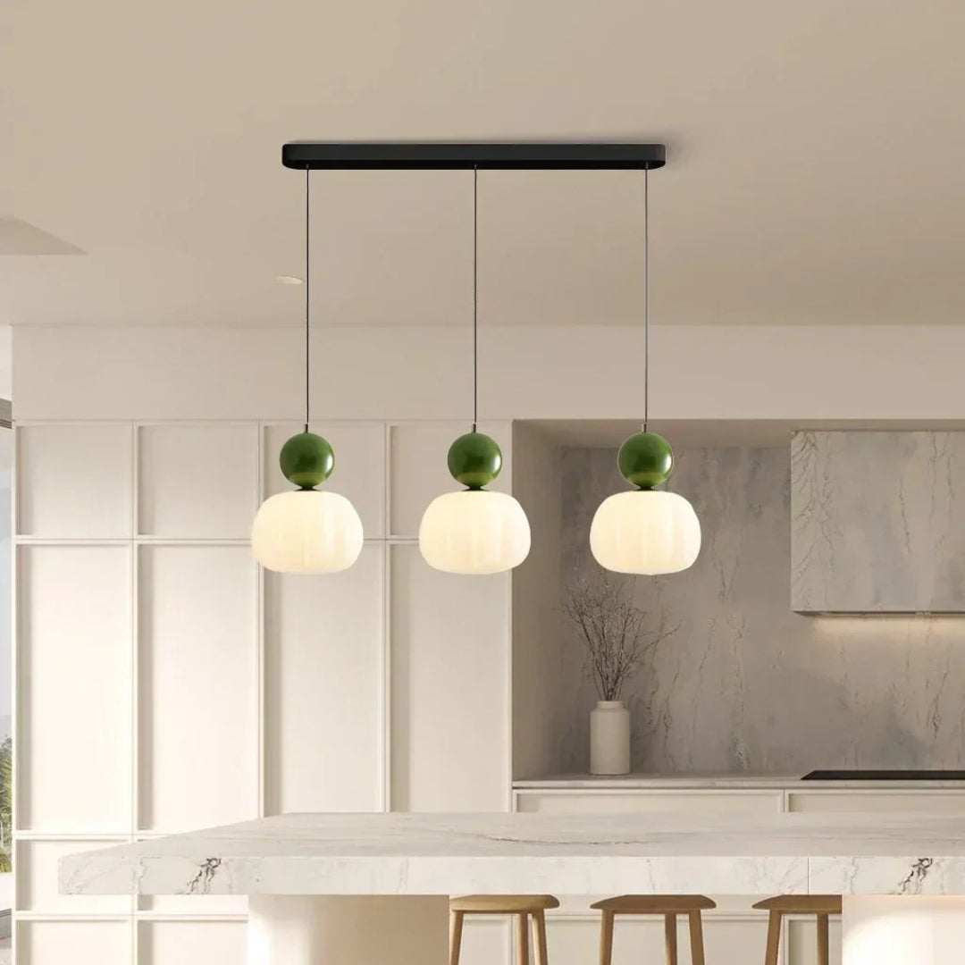 Ronde glazen bol hanglamp