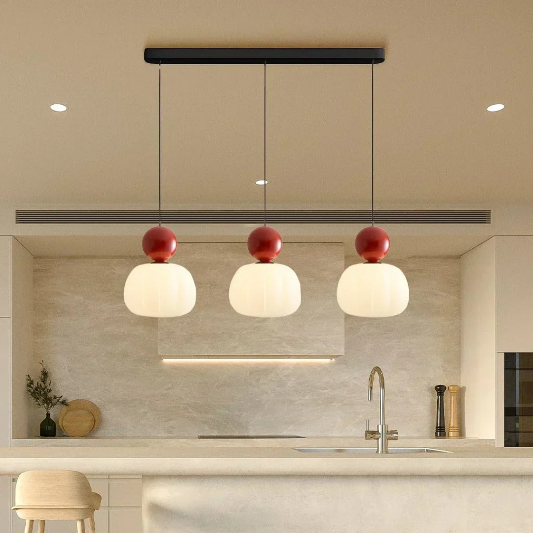 Ronde glazen bol hanglamp