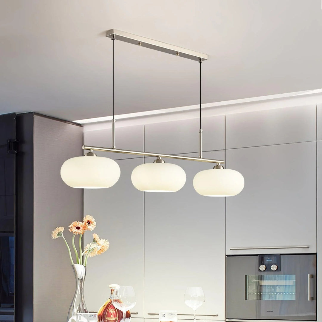 Lineaire Glazen Drievoudige Hanglamp
