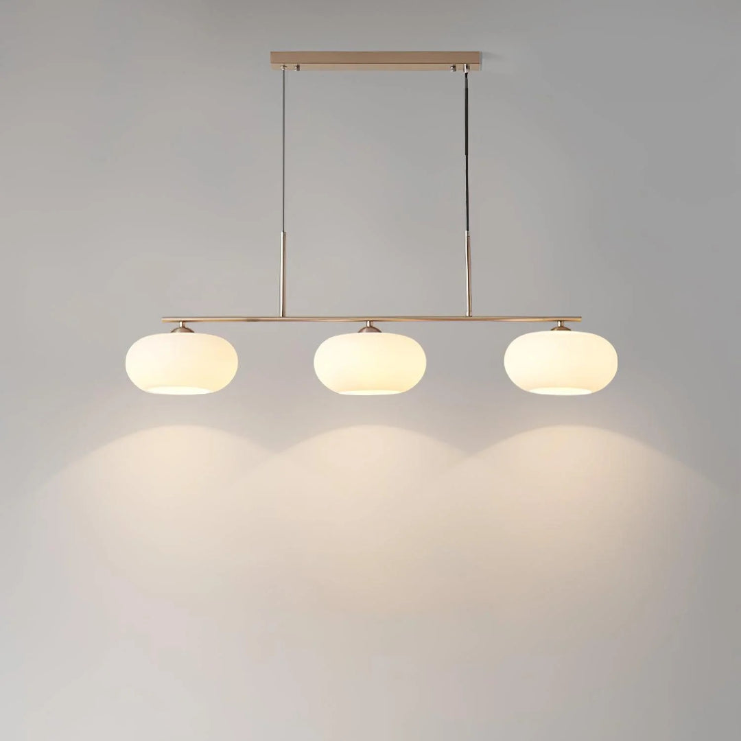 Lineaire Glazen Drievoudige Hanglamp