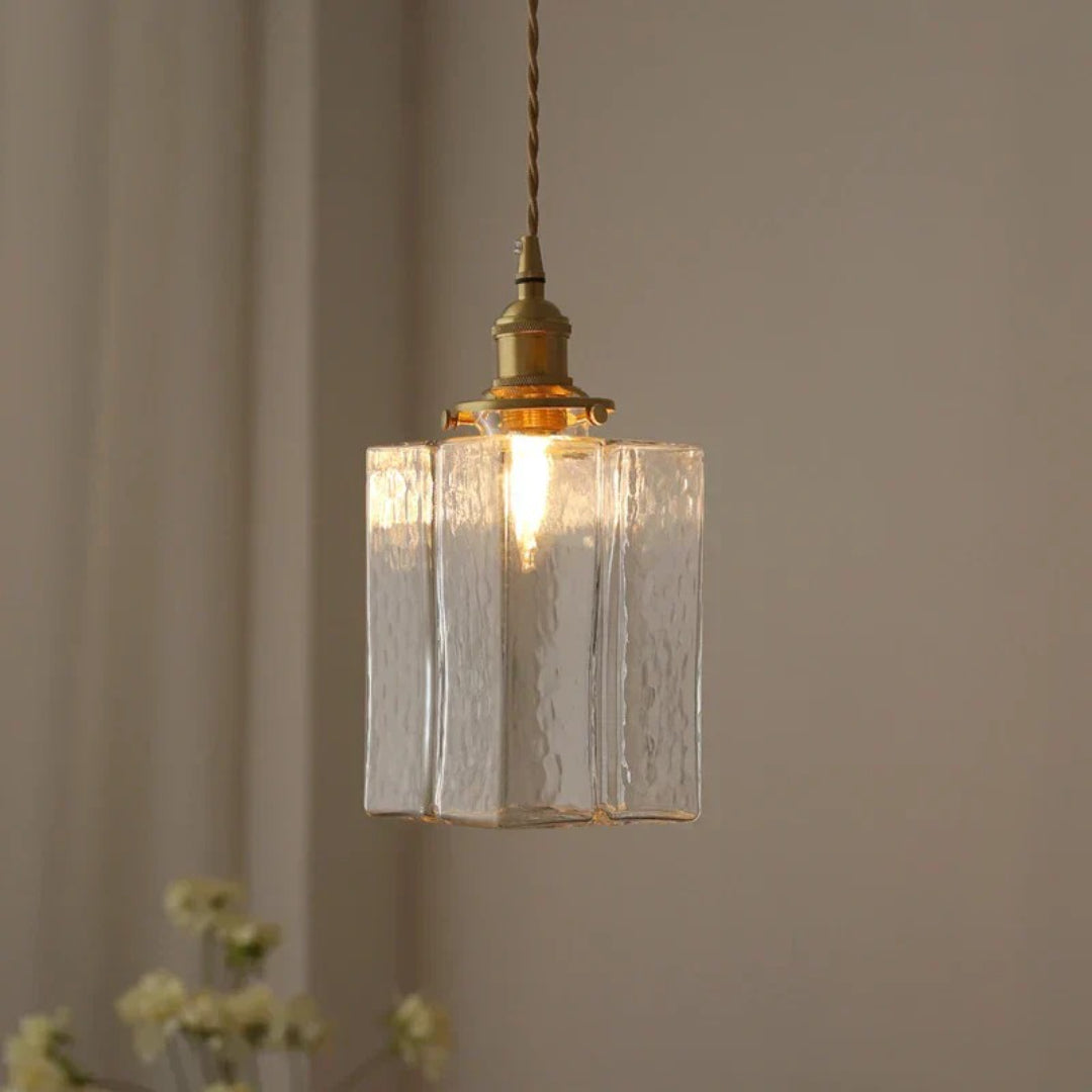 Vintage Glazen Hanglamp