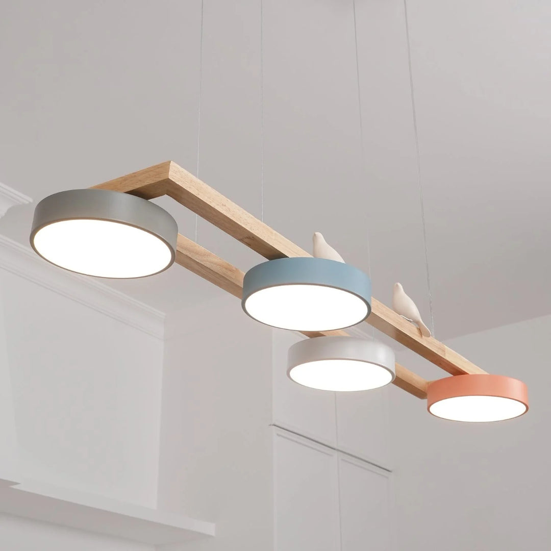 Scandinavische Houten Hanglamp