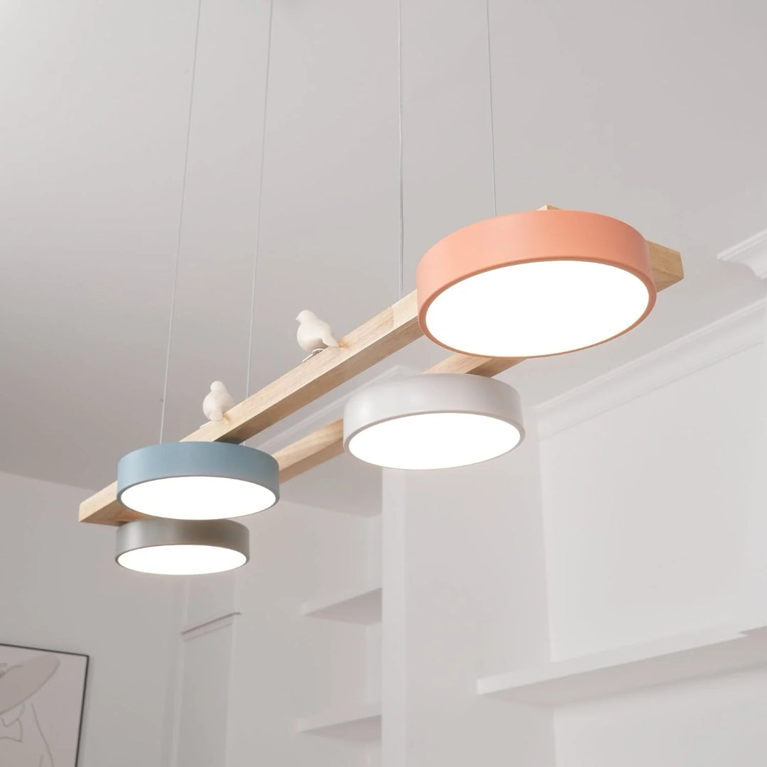 Scandinavische Houten Hanglamp