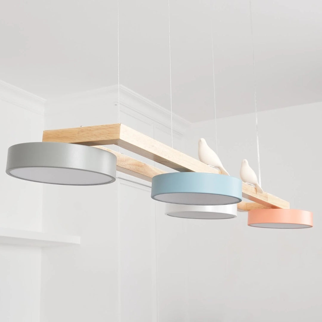 Scandinavische Houten Hanglamp