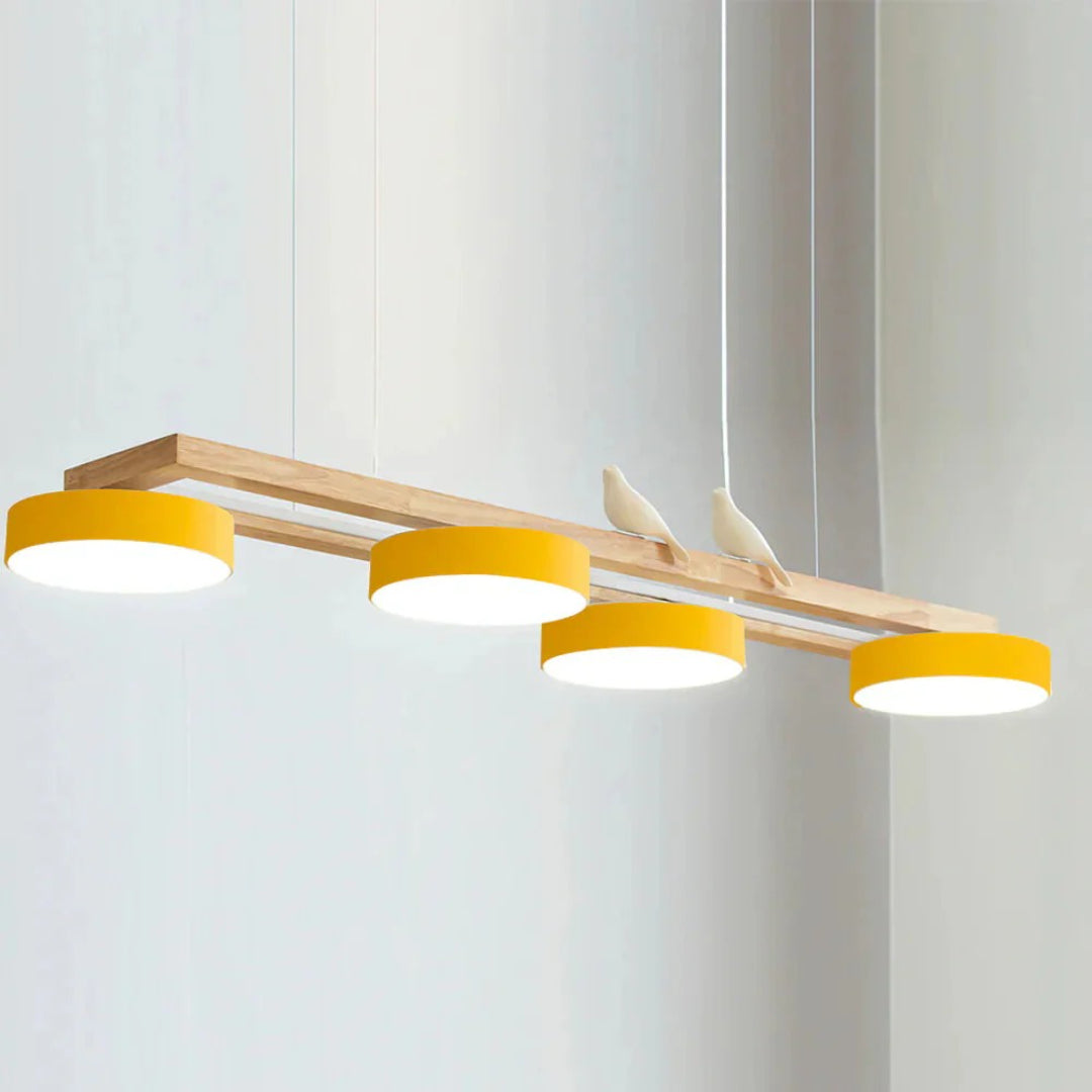 Scandinavische Houten Hanglamp