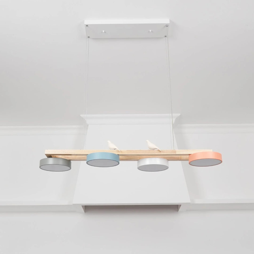 Scandinavische Houten Hanglamp