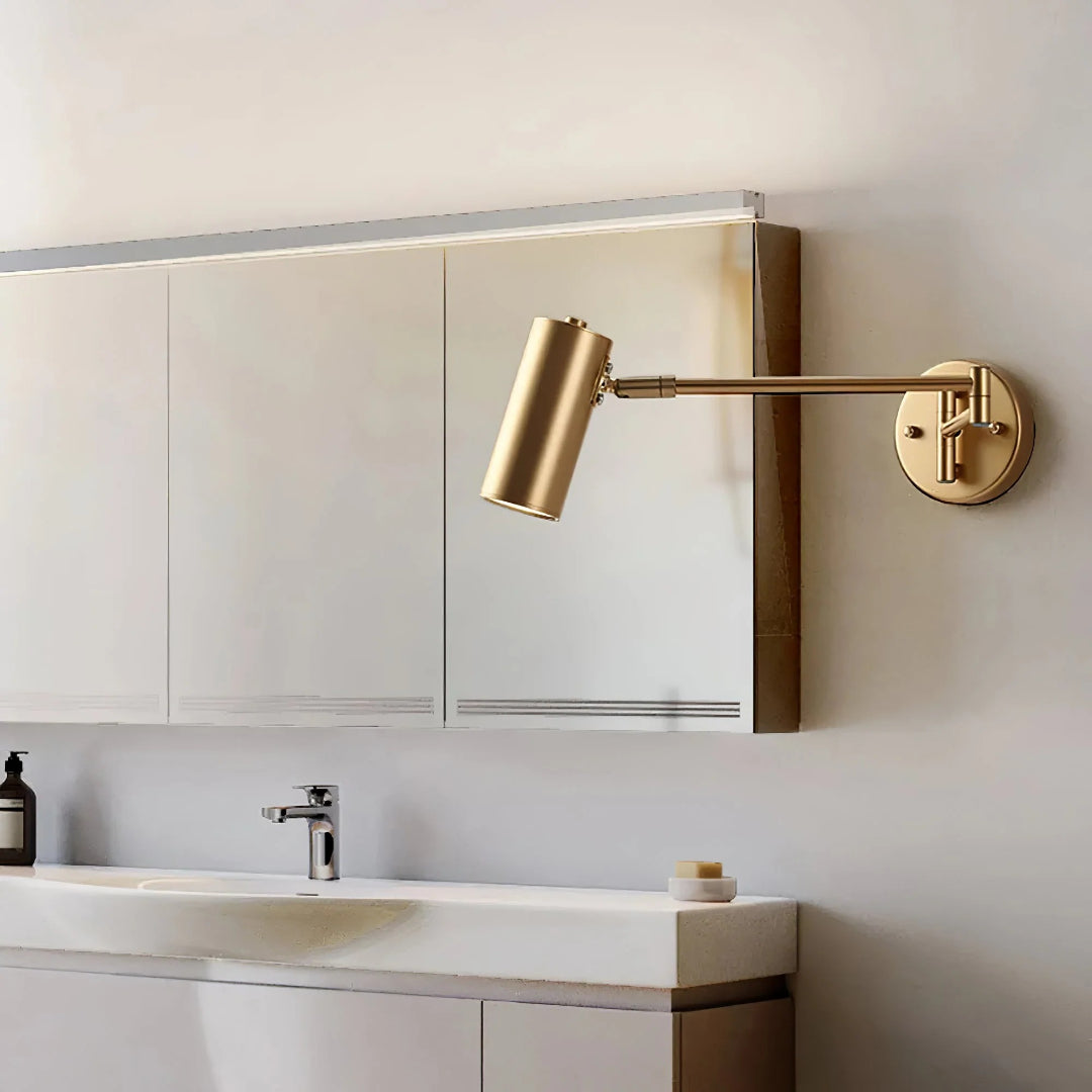 Industriële metalen wandlamp