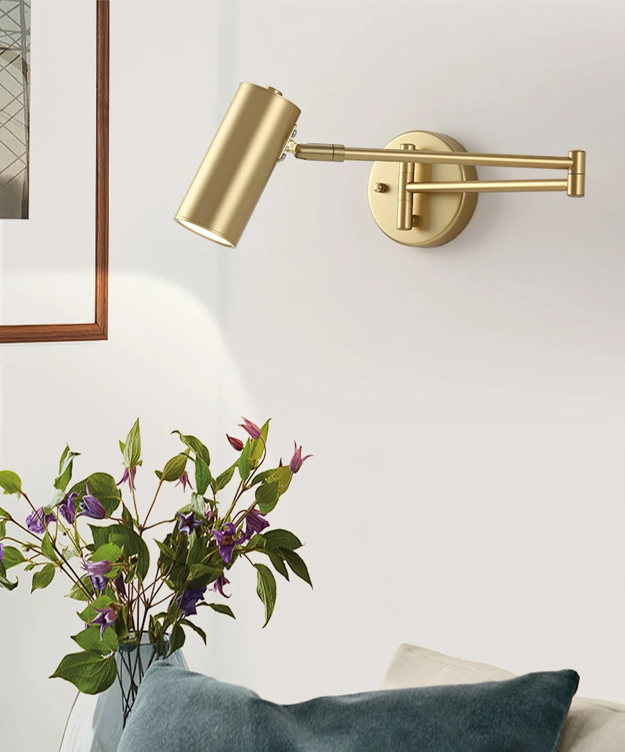 Industriële metalen wandlamp
