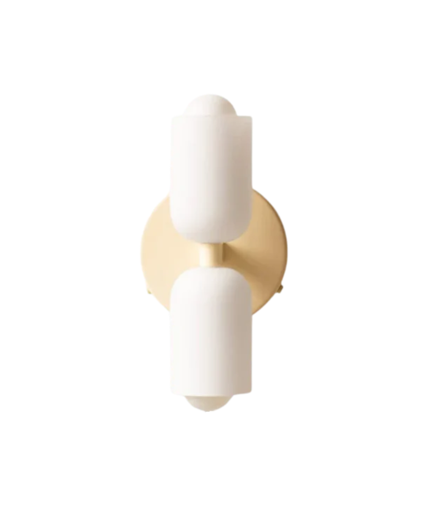 Moderne dubbele wandlamp