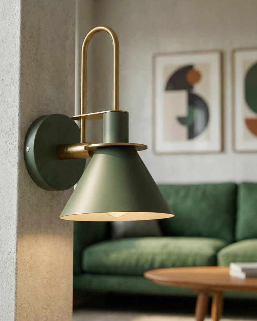 Moderne metalen wandlamp