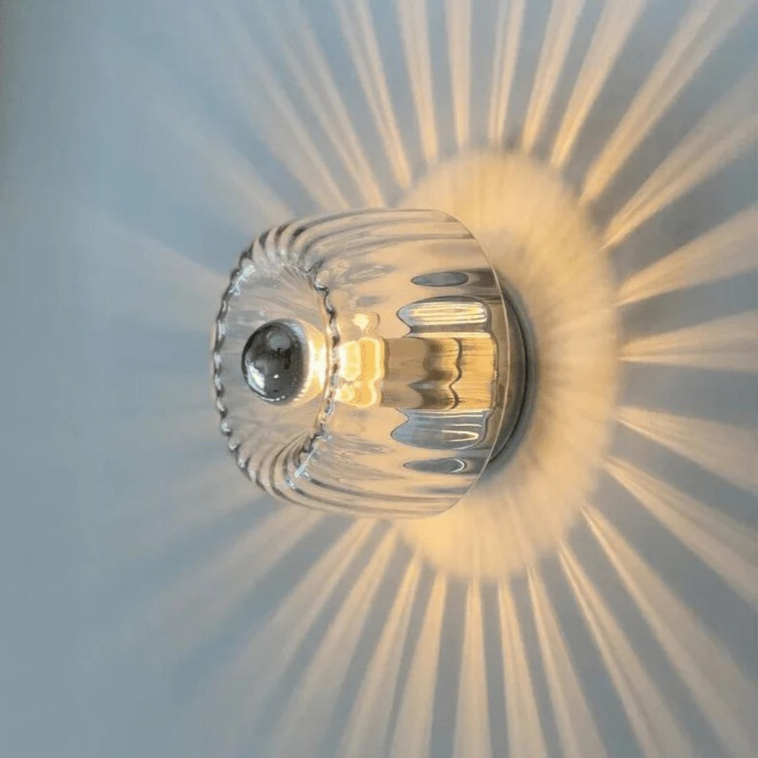 Bauhaus Glazen Wandlamp