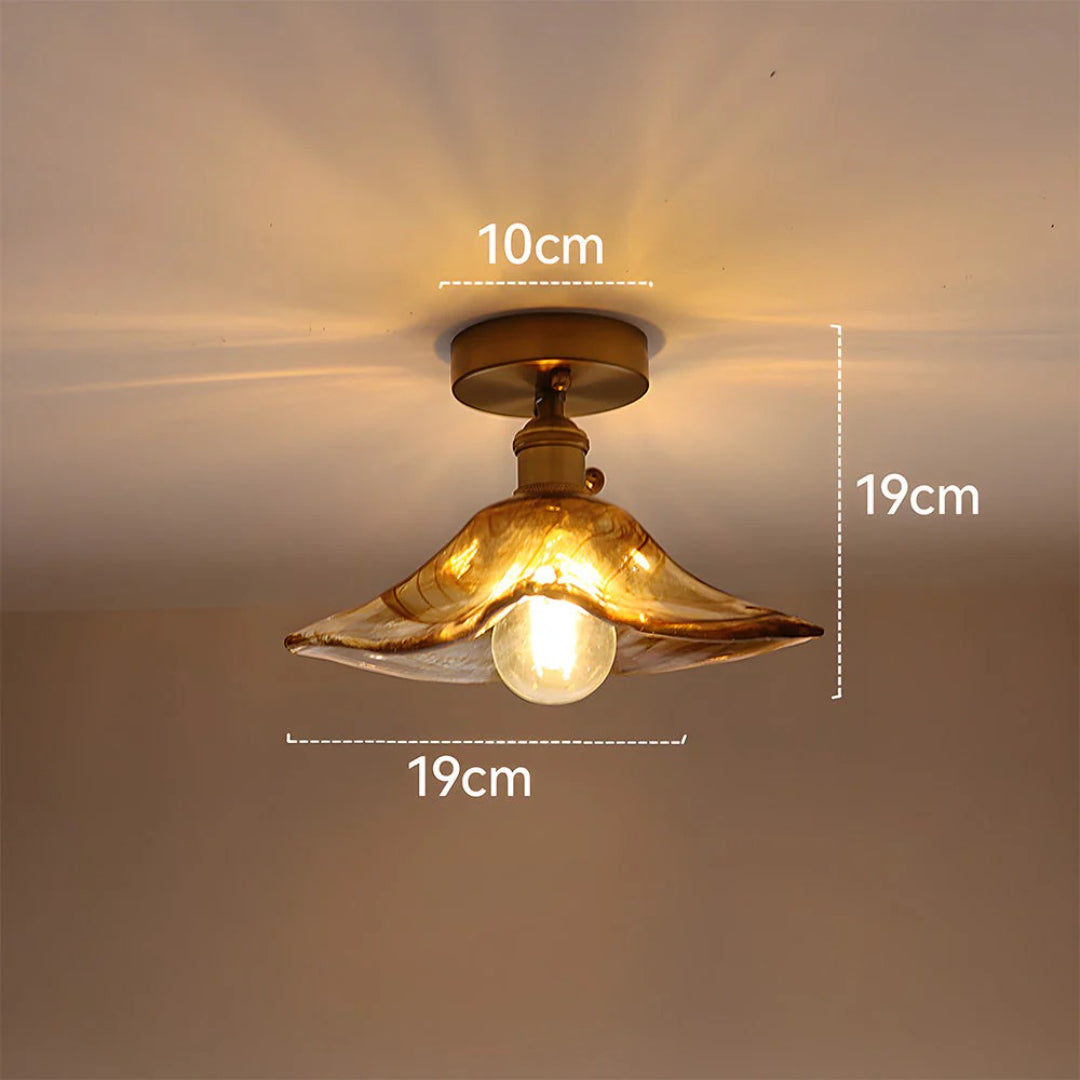 Getextureerde Glazen Plafondlamp