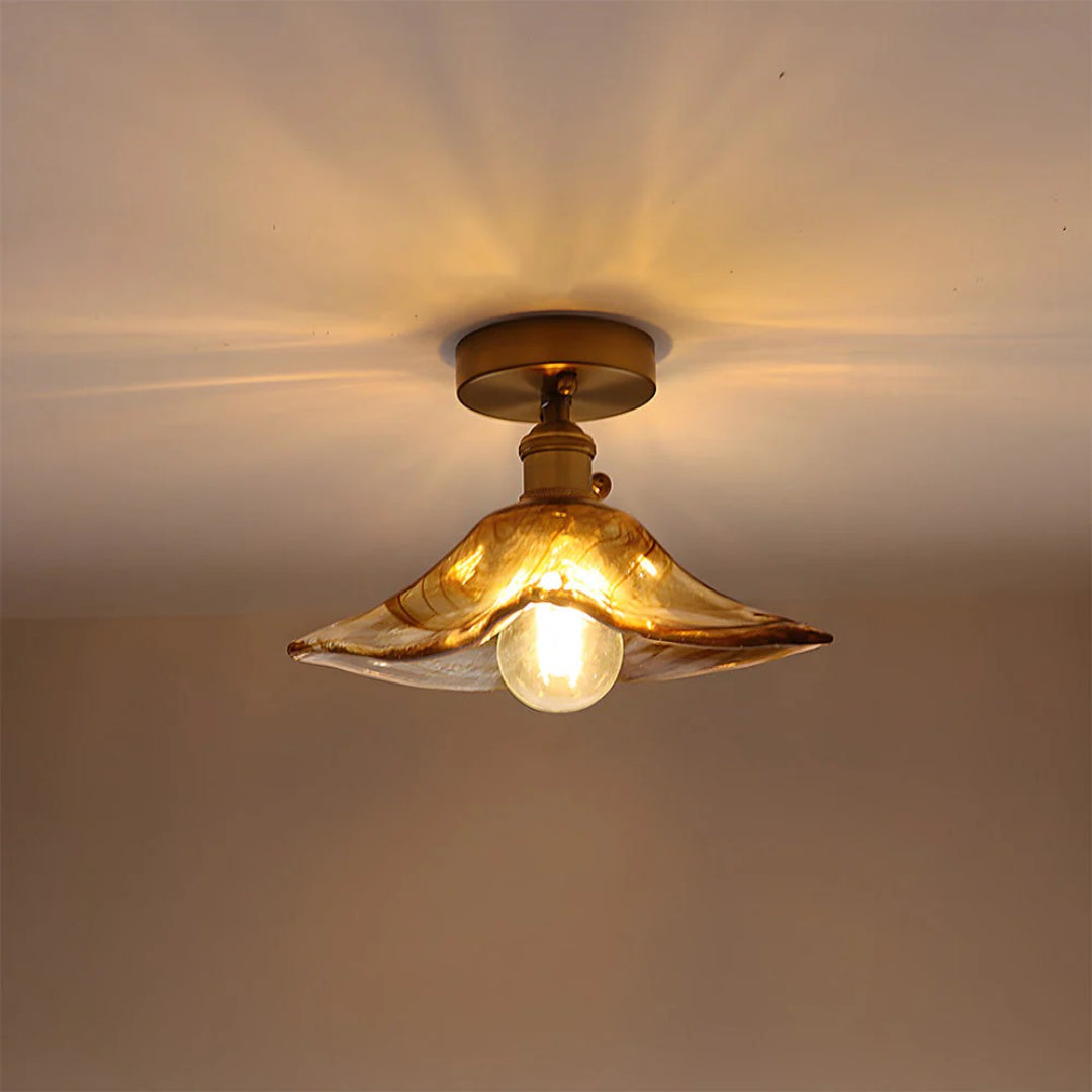 Getextureerde Glazen Plafondlamp