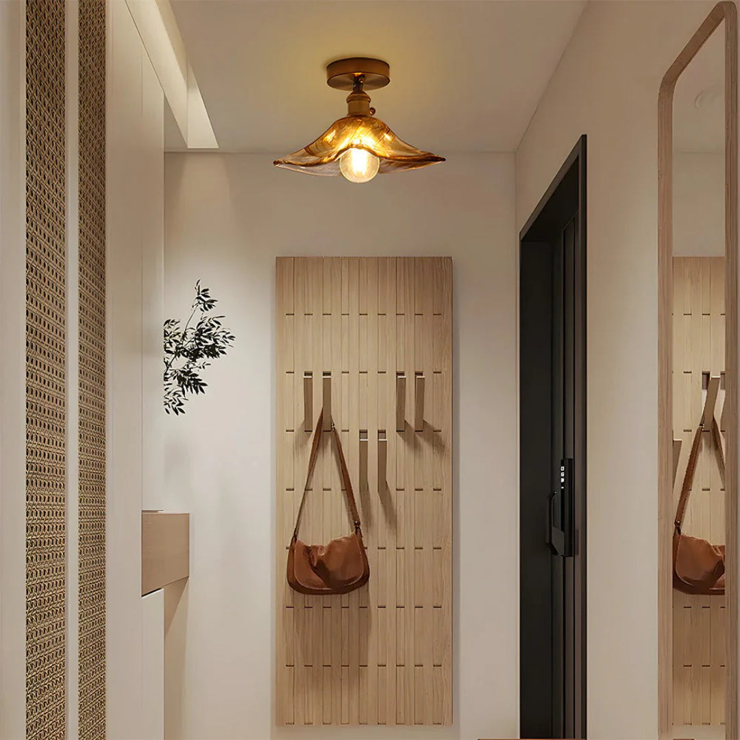 Getextureerde Glazen Plafondlamp