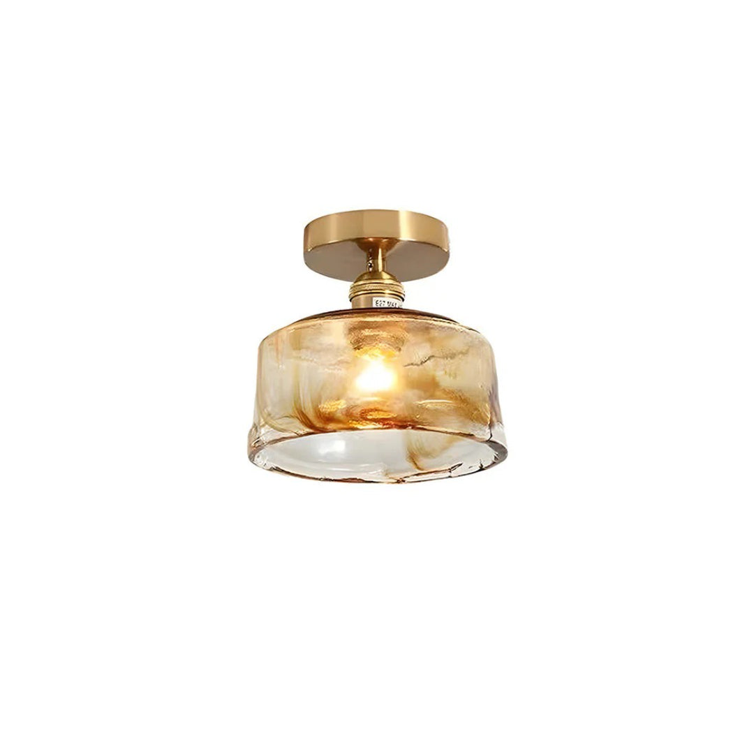 Getextureerde Glazen Plafondlamp